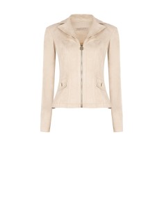 Blouson cintré en similidaim avec fermeture éclair et logo Rinascimento 2