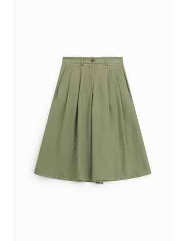 Dixie Wijde Broek Met Zachte Plooien