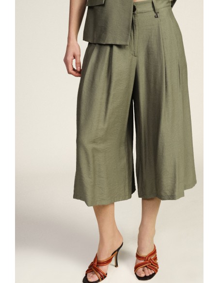 Pantalon large à plis souples Dixie