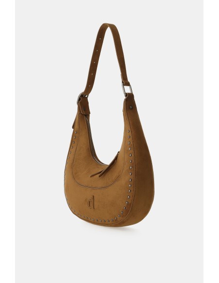 Dixie hobo-tas met metalen details