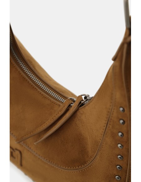 Dixie hobo-tas met metalen details