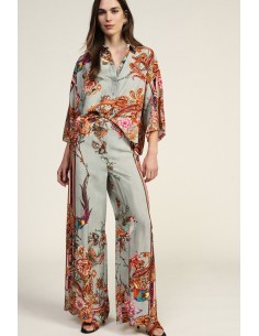 Pantalon palazzo à motifs floraux Dixie