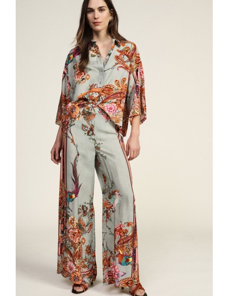 Pantalon palazzo à motifs floraux Dixie
