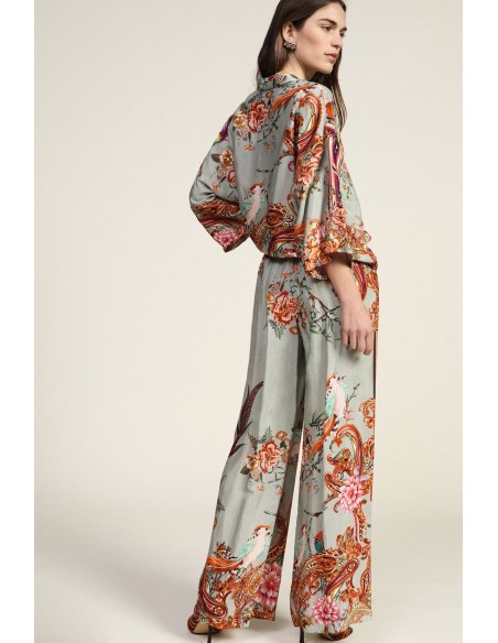 Pantalon palazzo à motifs floraux Dixie