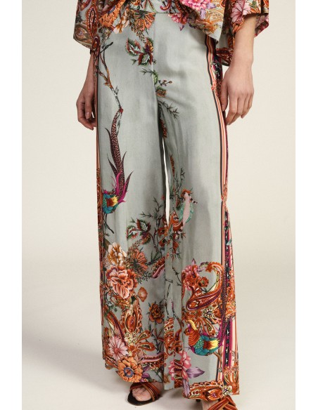 Pantalon palazzo à motifs floraux Dixie