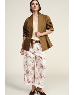 Dixie Palazzo-broek met bloemenprint en hoge taille