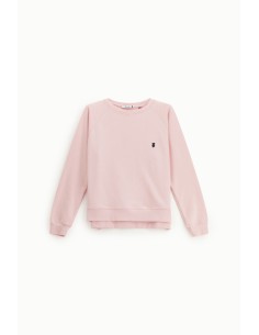 Ronde-hals sweatshirt met geborduurd hartdetail Please 2
