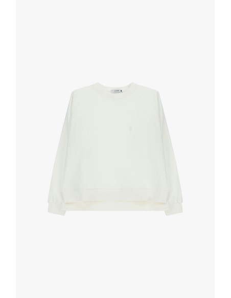 Sweat à col rond avec détail cœur brodé Please