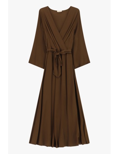 Robe midi avec ceinture croisée Dixie