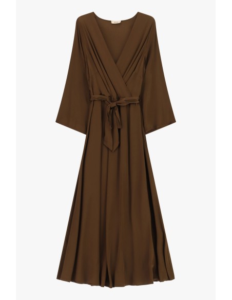 Robe midi avec ceinture croisée Dixie
