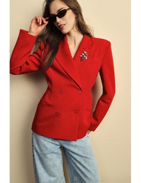 Blazer à double boutonnage Coupe régulière Poches avant Dixie