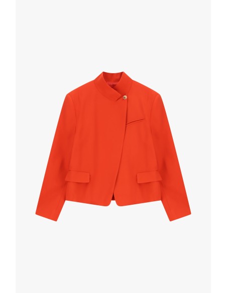 Blazer court avec col mandarin et poches avant Dixie