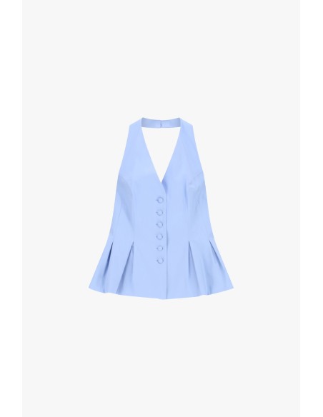 Gilet évasé sans manches Fermeture à boutons Dixie