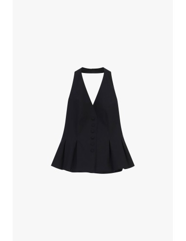 Gilet évasé sans manches Fermeture à boutons Dixie