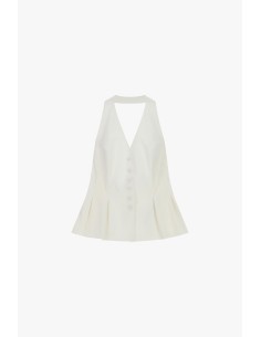 Gilet évasé sans manches Fermeture à boutons Dixie