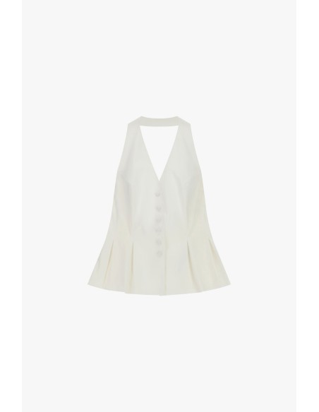 Gilet évasé sans manches Fermeture à boutons Dixie