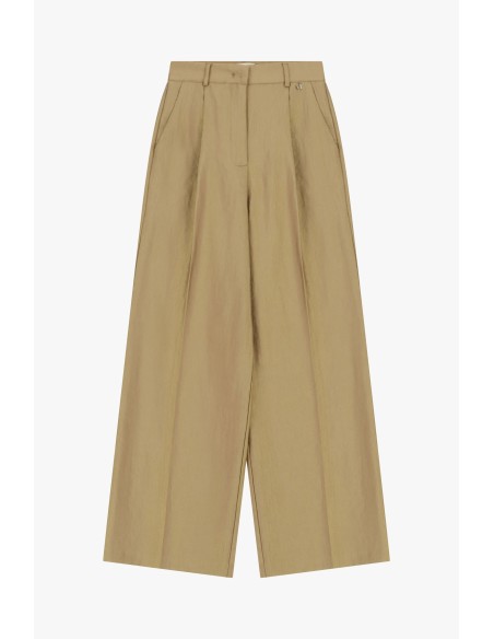 Pantalon taille haute à pinces Dixie
