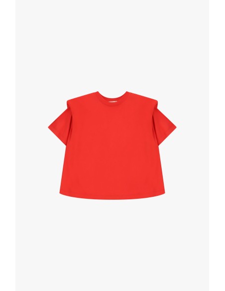 T-shirt Dixie à épaules structurées et coupe carrée