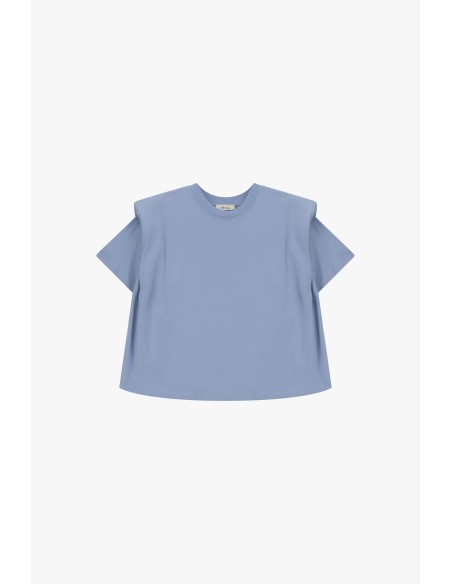 T-shirt Dixie à épaules structurées et coupe carrée