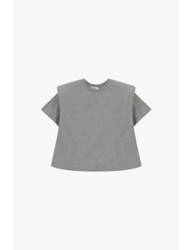 T-shirt Dixie à épaules structurées et coupe carrée