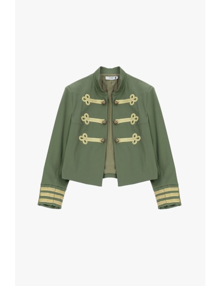 Veste de chemise courte avec boutons décoratifs S.V.P.