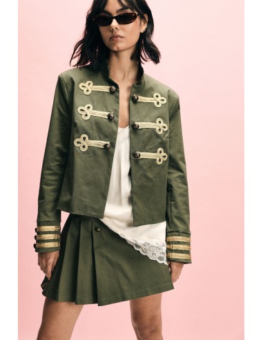 Veste de chemise courte avec boutons décoratifs S.V.P.