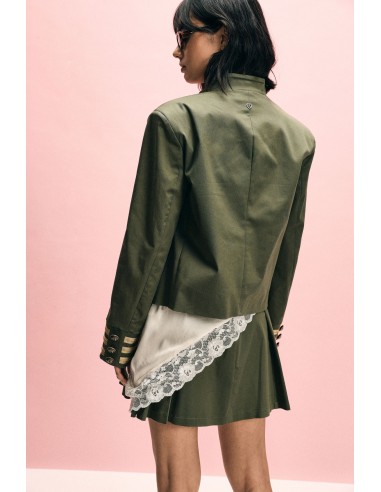 Veste de chemise courte avec boutons décoratifs S.V.P.