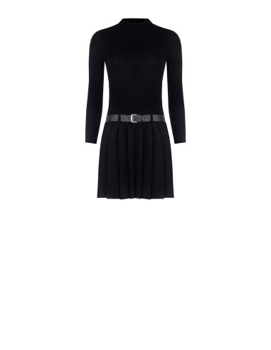 Robe courte à effet 2 pièces avec ceinture assortie en similicuir Rinascimento