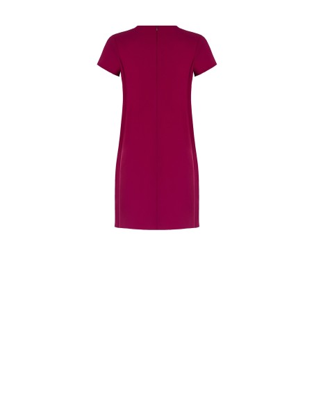 Robe courte en crêpe scuba avec poches Rinascimento