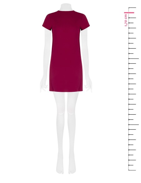 Robe courte en crêpe scuba avec poches Rinascimento