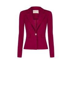Getailleerde blazer van scuba-crêpe van Rinascimento