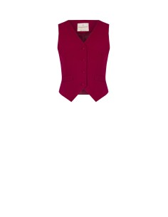 Gilet en tissu technique avec boutons recouverts Rinascimento