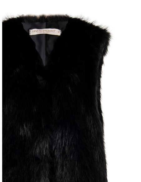 Long gilet en fourrure synthétique Rinascimento