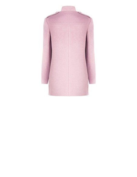 Manteau moyen à double boutonnage en velours Rinascimento