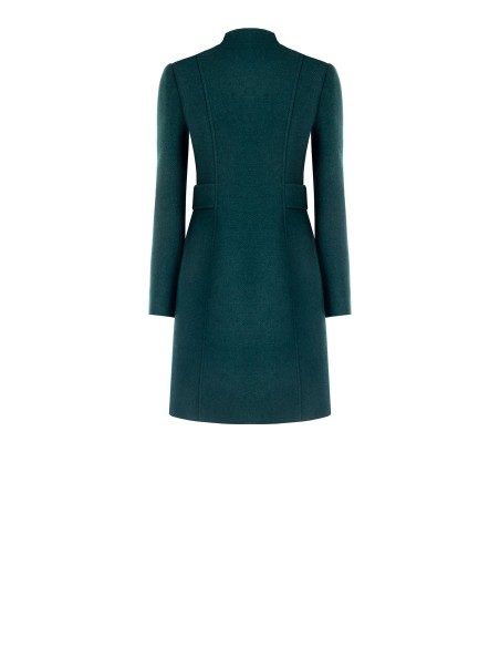 Manteau long plissé en laine Rinascimento