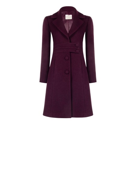 Rinascimento Manteau long plissé avec ceinture