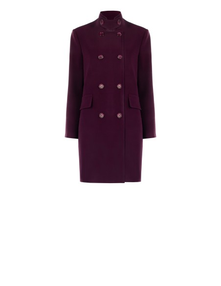 Rinascimento - Manteau moyen à double boutonnage et col montant