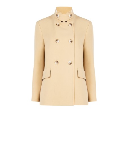 Manteau moyen à col haut et épaulettes Rinascimento