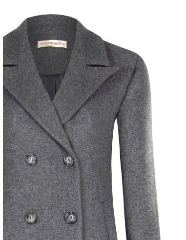 Rinascimento Manteau moyen plissé à double boutonnage