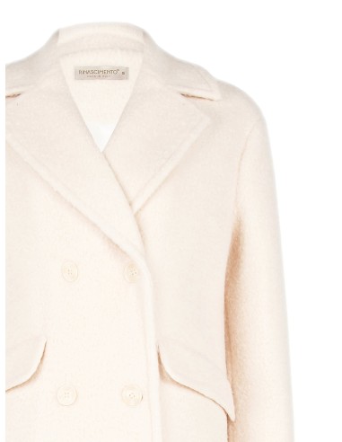Manteau moyen large à poches en laine Rinascimento