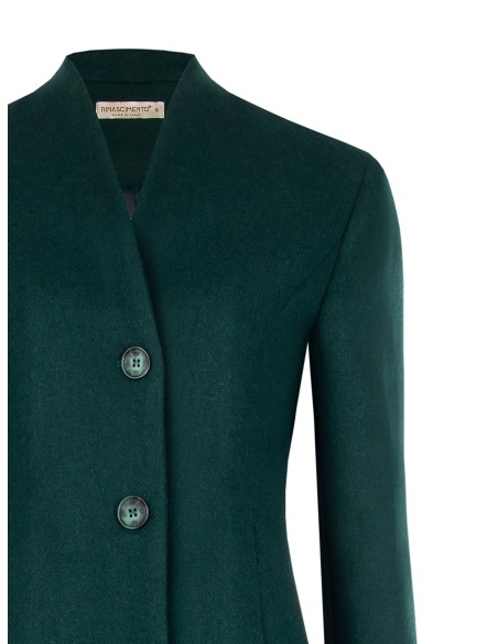 Manteau cintré mi-long à col montant Rinascimento