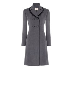 Manteau long cintré à revers et boutons en similicuir Rinascimento