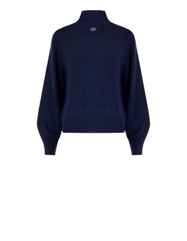 Pull à col roulé en laine vierge mélangée Rinascimento