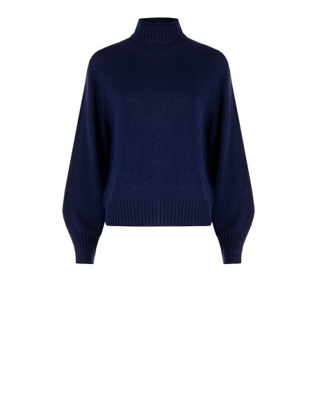 Pull à col roulé en laine vierge mélangée Rinascimento