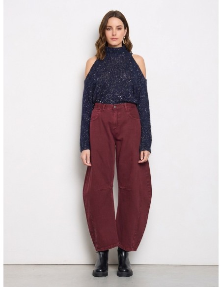 Pull pailleté avec épaules découpées Rinascimento