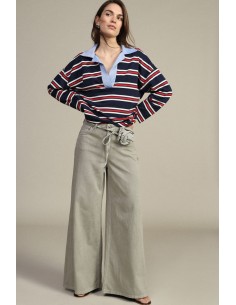 Dixie-jeans met wijde pijpen en riem
