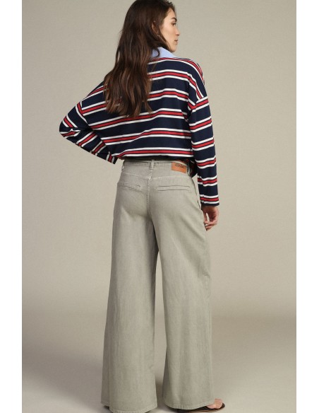 Dixie-jeans met wijde pijpen en riem
