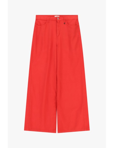 Pantalon palazzo taille haute à jambes larges Dixie