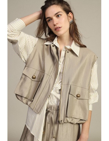 Gilet court avec poches plaquées frontales Dixie