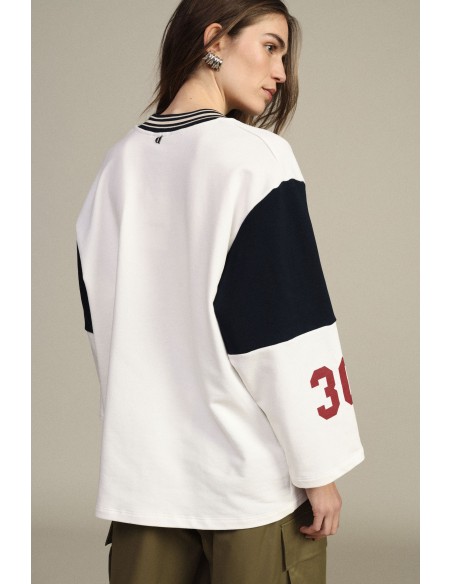 Sweat ample à col rond imprimé « 30e anniversaire » Dixie